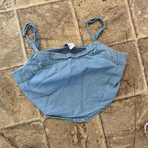 Forever 21 Light Blue Denim Top
